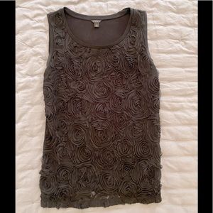 Ann Taylor Rosette Tank
